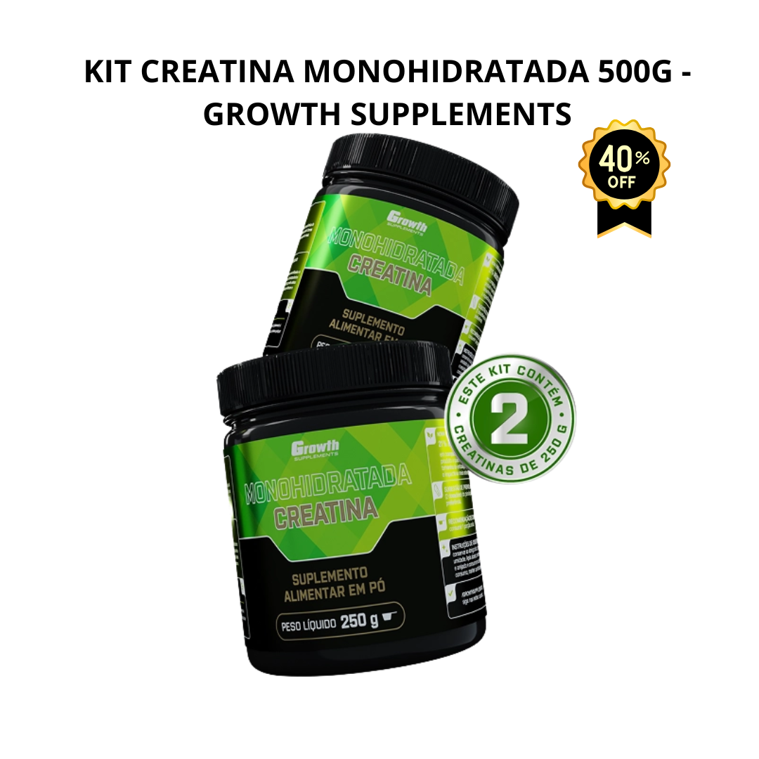 CREATINA MONOHIDRATADA GROWTH – 250g